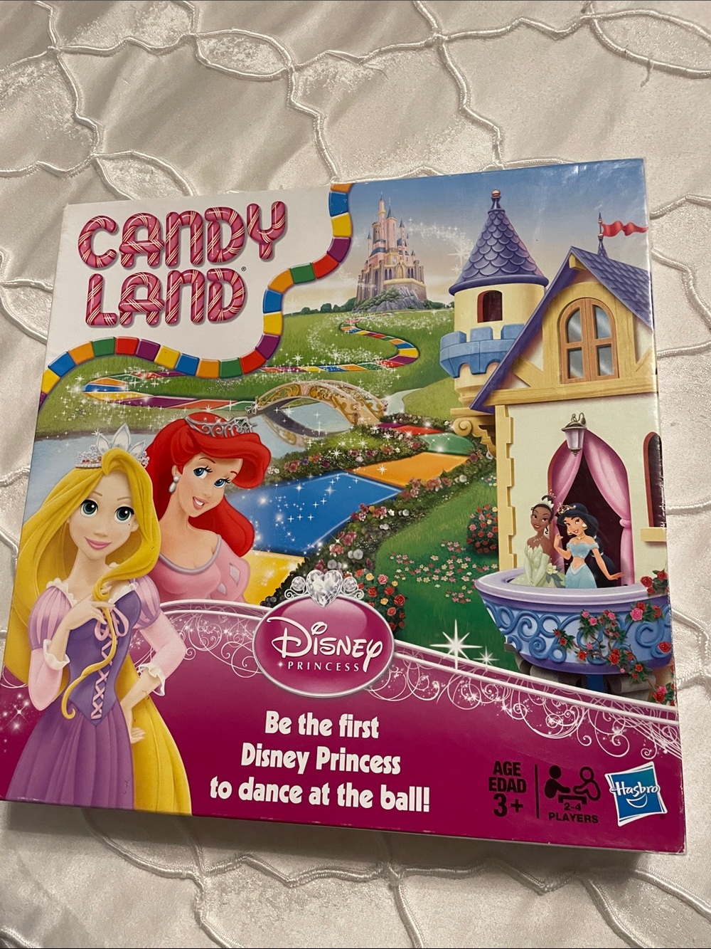 Hasbro Disney Princess Candy Land Board Game - Pink, Purple, Yellow, Blue